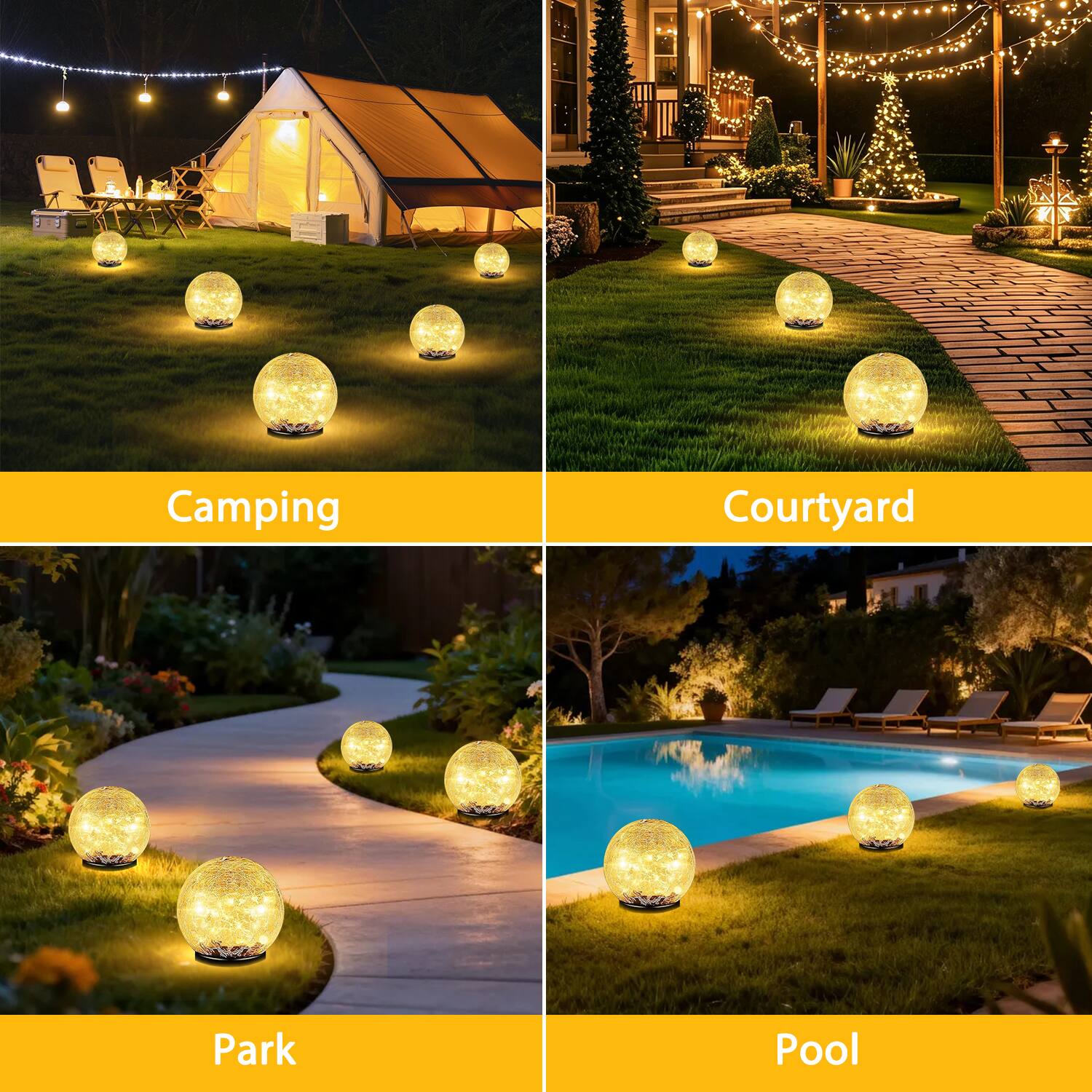 Camping  
Courtyard  
Park  
Pool