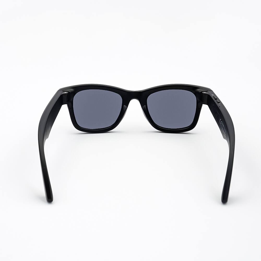 Back. Loheer - Loheer Smart Glasses with AI Camera, Blue-Ray & UV Protection, Voice Control, Photo & Video Capture - Black.