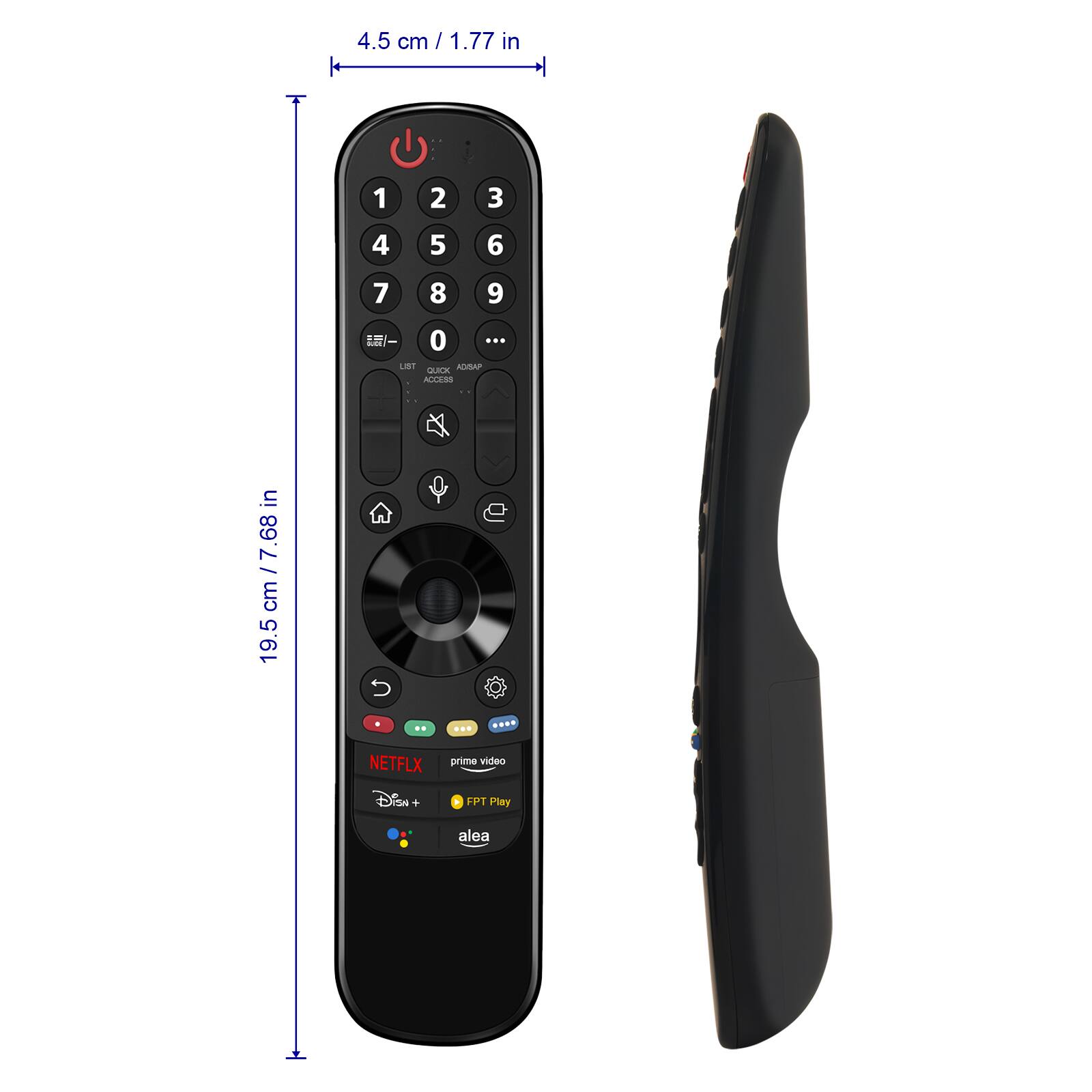 4.5 cm / 1.77 in

19.5 cm / 7.68 in

NETFLIX
prime video
Disney+
FFT Play
alea