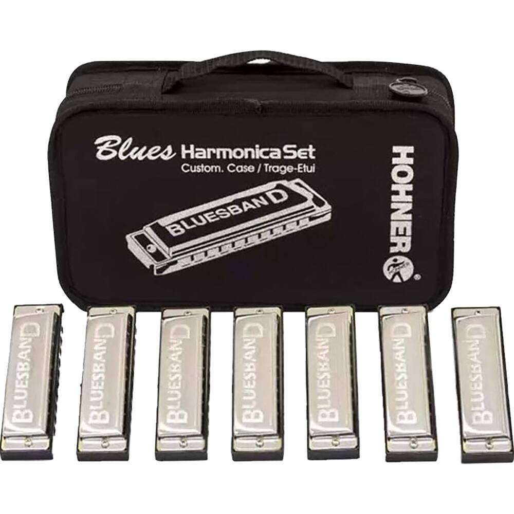 Blues Harmonica Set  
Custom. Case / Trage-Etui  

HOHNER  

BLUESBAND D
