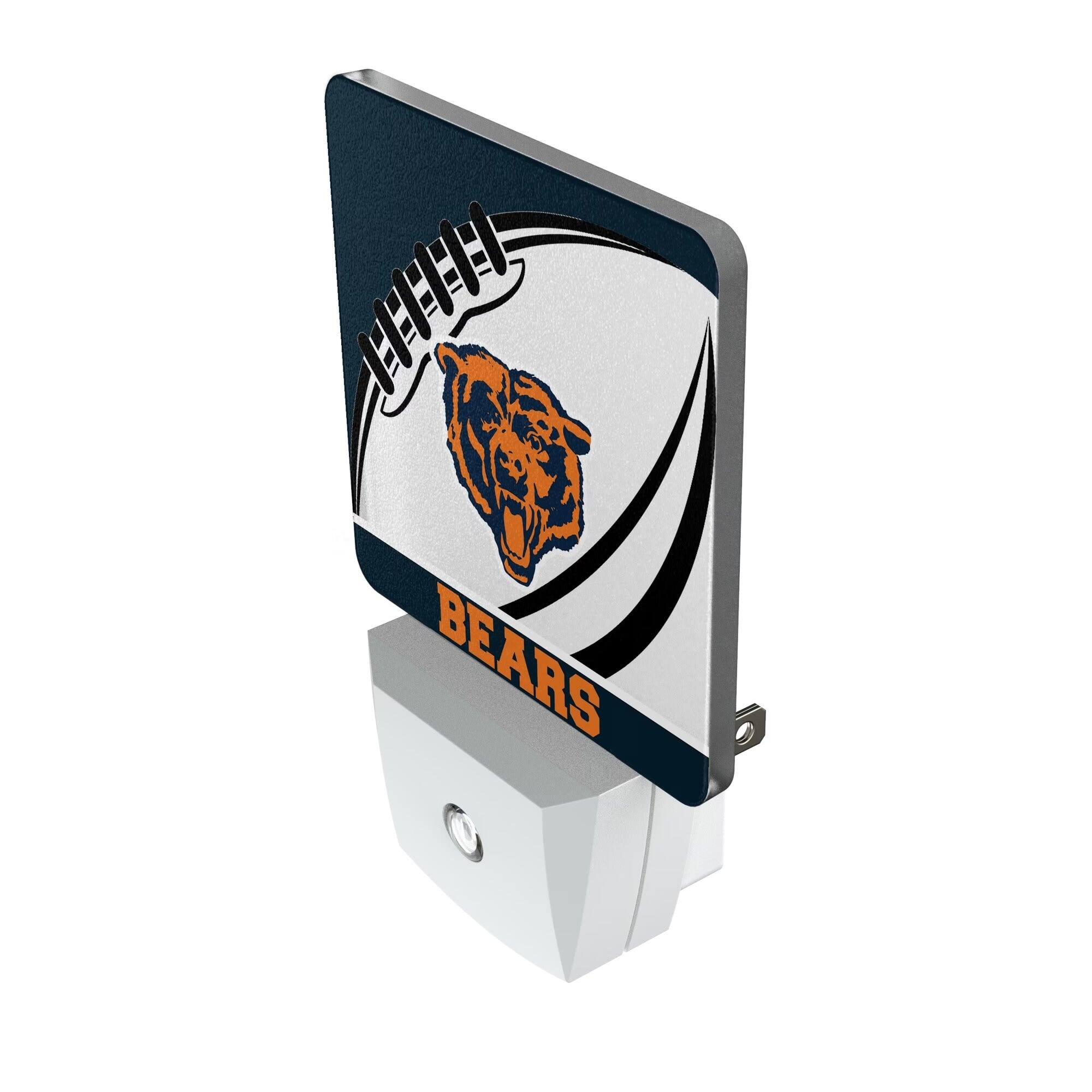 Alt View 1. Keyscaper - Chicago Bears Passtime Design Nightlight 2-Pack - Multicolor.