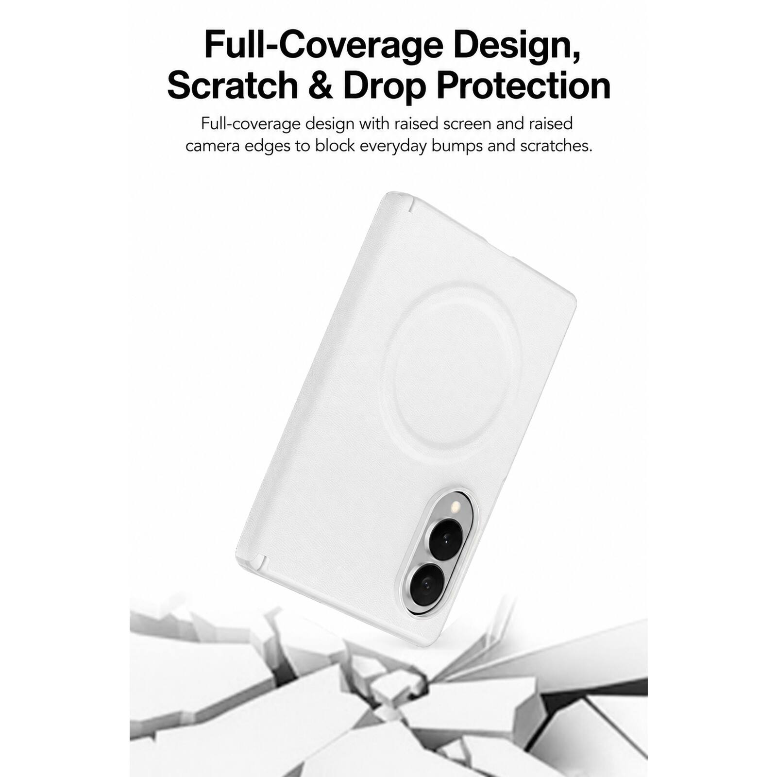 Full-Coverage Design, Scratch & Drop Protection

Full-coverage design with raised screen and raised camera edges to block everyday bumps and scratches.