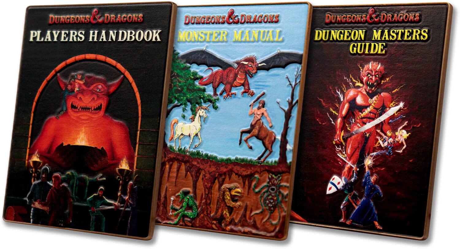 Dungeons & Dragons: 50th Anniversary - Limited Edition Ingot - 1st Edition Book Cover Set - COLLECTIBLES