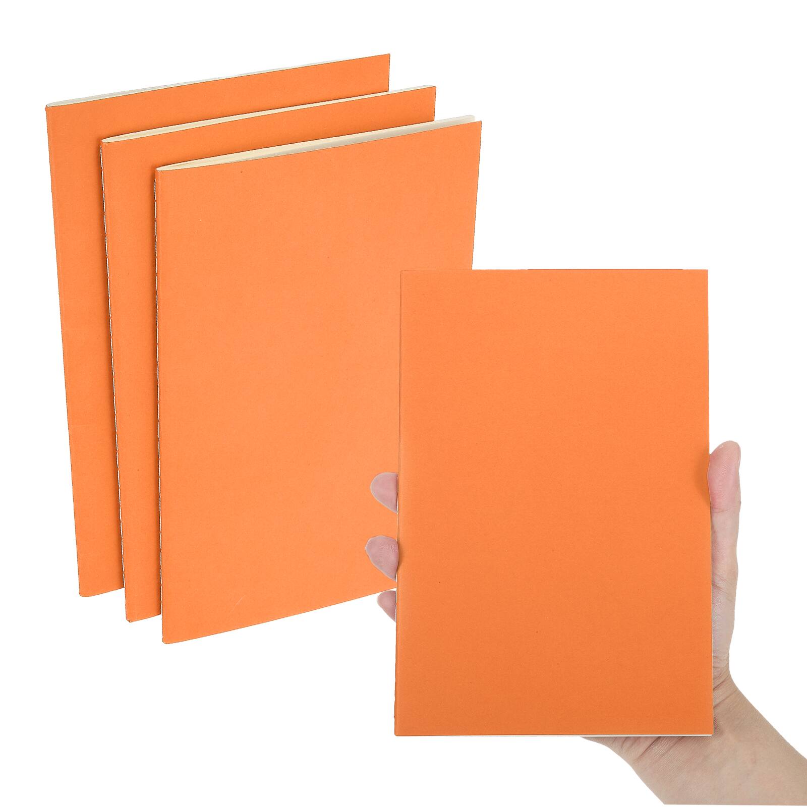 Unique Bargains - 3pcs A5 Notebook, Pocket Unlined Memo Notepads Blank Sketchbook 8.3x5.5 Inch 30 Sheets for Office Travel - Orange price history on PriceWatchPro