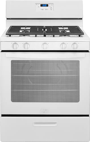 Whirlpool 5.1 Cu. Ft. Freestanding Gas Range White WFG505M0BW