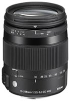 Sigma - 18-200mm f/3.5-6.3 DC Macro OS HSM Contemporary All-in-One Zoom Lens for Nikon - Black - Front_Zoom