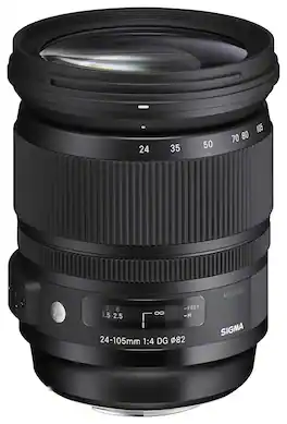 Sigma - 24-105mm f/4 DG OS HSM A Art Lens for Select Nikon Cameras - Black