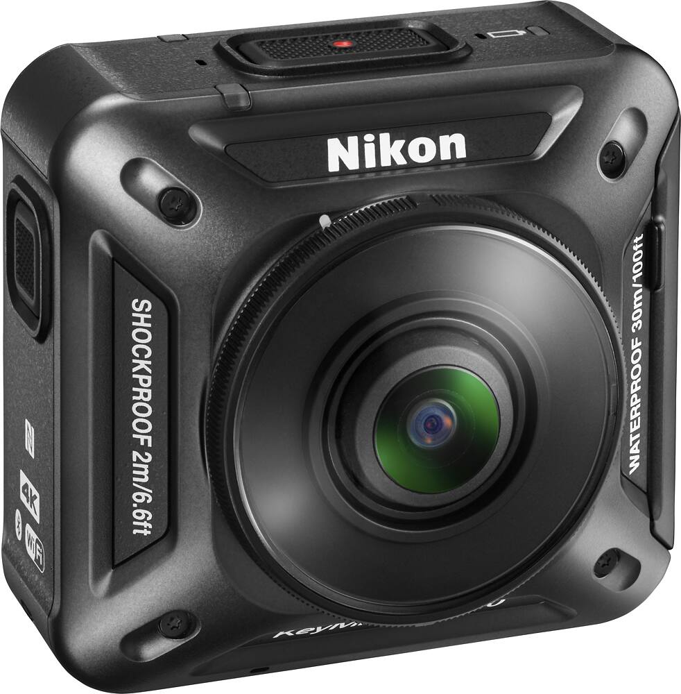 Angle. Nikon - KeyMission 360 Degree Waterproof Action Camera - Black.