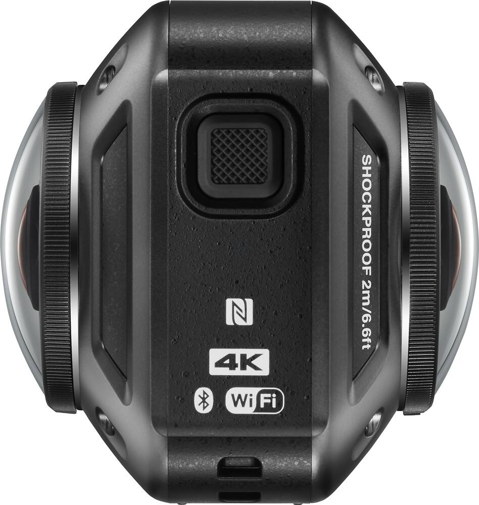 Alt View 2. Nikon - KeyMission 360 Degree Waterproof Action Camera - Black.