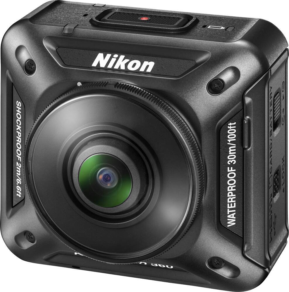 Left. Nikon - KeyMission 360 Degree Waterproof Action Camera - Black.