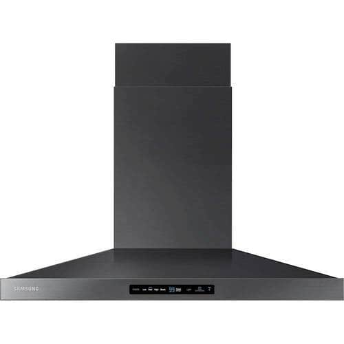 Samsung - 36" Range Hood - Black Stainless Steel - Larger Front