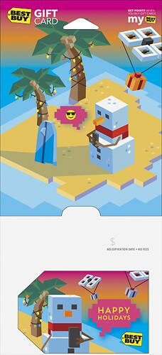  Best Buy - $50 Happy Holidays Island Snowman Gift Card