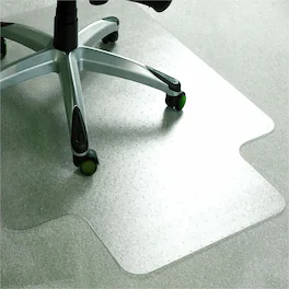 Floortex - Advantagemat Plus APET Lipped for Low/Standard Pile Carpets - 45" x 53" - Clear