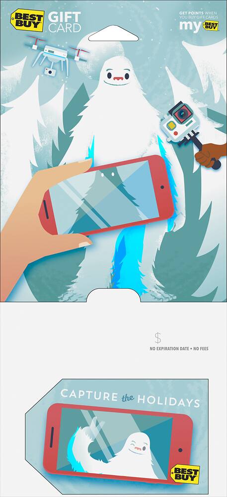 Front. Best Buy® - $50 Capture the Holidays Gift Card.