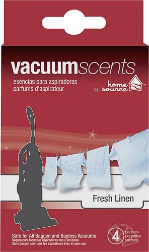 Front Standard. Home Source - Fresh Linen Vacuum Scent for Most Vacuums.