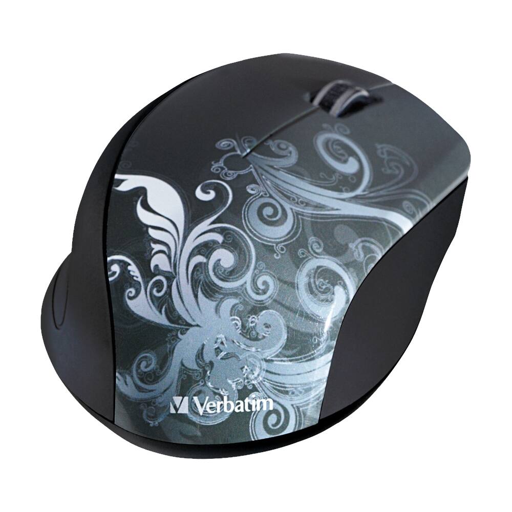 Front. Verbatim - Wireless Optical Mouse - Graphite.