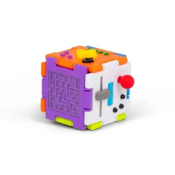 Alt View 1. One For Fun - Super Sensory Square 6-Sided Fidget Cube, Pocket Stress Relief and Focus Toy for All Ages - Multicolor.