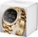 Alt View 16. Michael Kors - Access Bradshaw Smartwatch 44.5mm Stainless Steel - Gold.