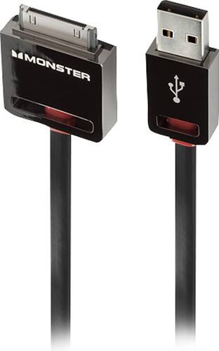 Front Standard. Monster - iCable 3.3' USB-to-Apple® Dock Connector Cable.