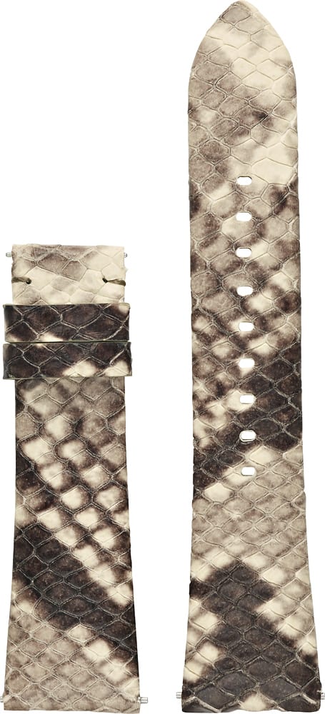 Angle. Michael Kors - Access Bradshaw Leather Watch Strap - Gray.