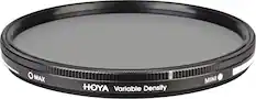 Angle. Hoya - 58mm Variable Neutral Density Lens Filter - Clear.