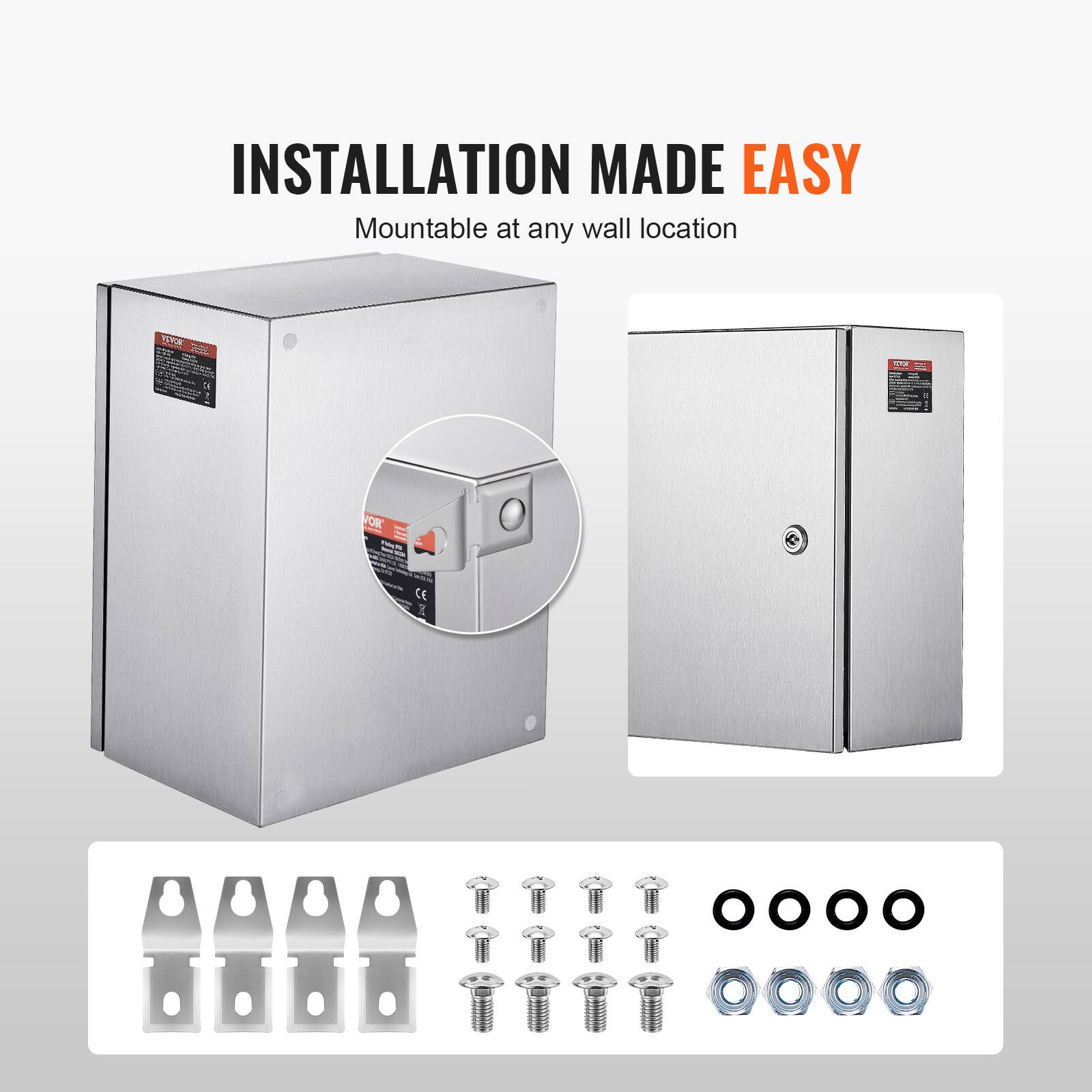 INSTALLATION MADE EASY  
Mountable at any wall location