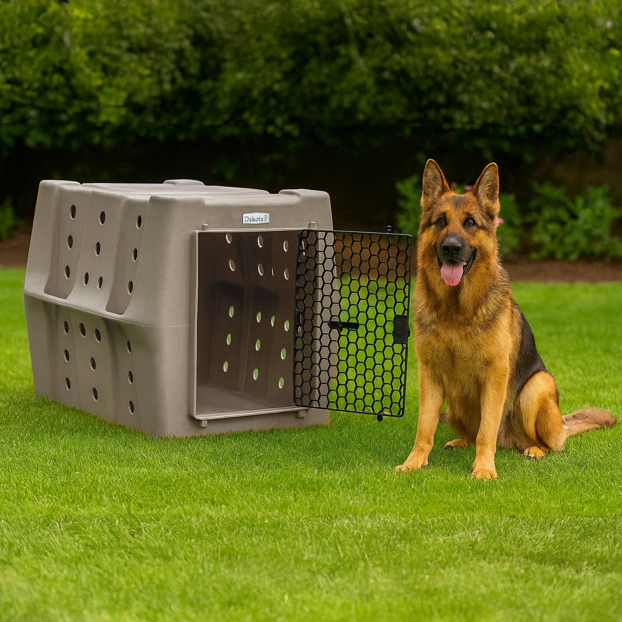 Alt View 3. Dakota 283 - Dakota 283 Canine Rough and Tough Economy Pet Kennel, Large, Sandstone.