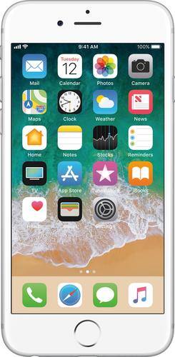 Apple - Pre-Owned (Excellent) iPhone 6s 4G LTE 16GB Cell Phone (Unlocked) - Silver - Larger Front