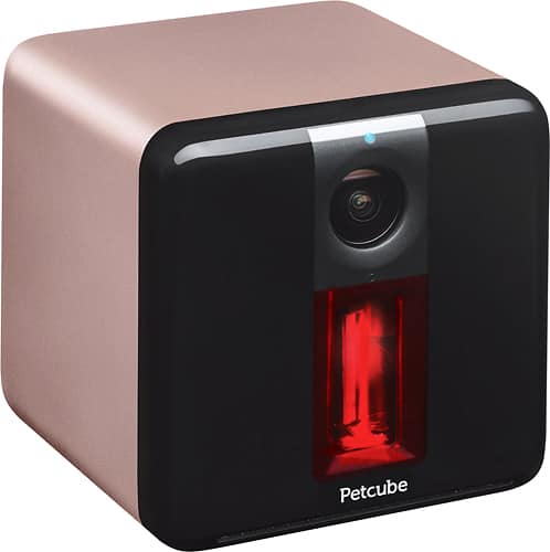Petcube - Play Indoor 1080p Wi-Fi Camera - Rose Gold - Angle
