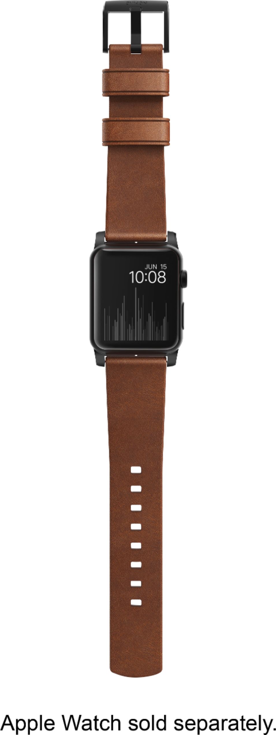 Best Buy: Leather Loop for Apple Watch™ 44mm Medium Saddle Brown MXAF2AM/A