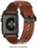 Alt View Zoom 14. Nomad - Modern Leather Watch Strap for Apple Watch ®  42mm and 44mm - Brown with black lugs.