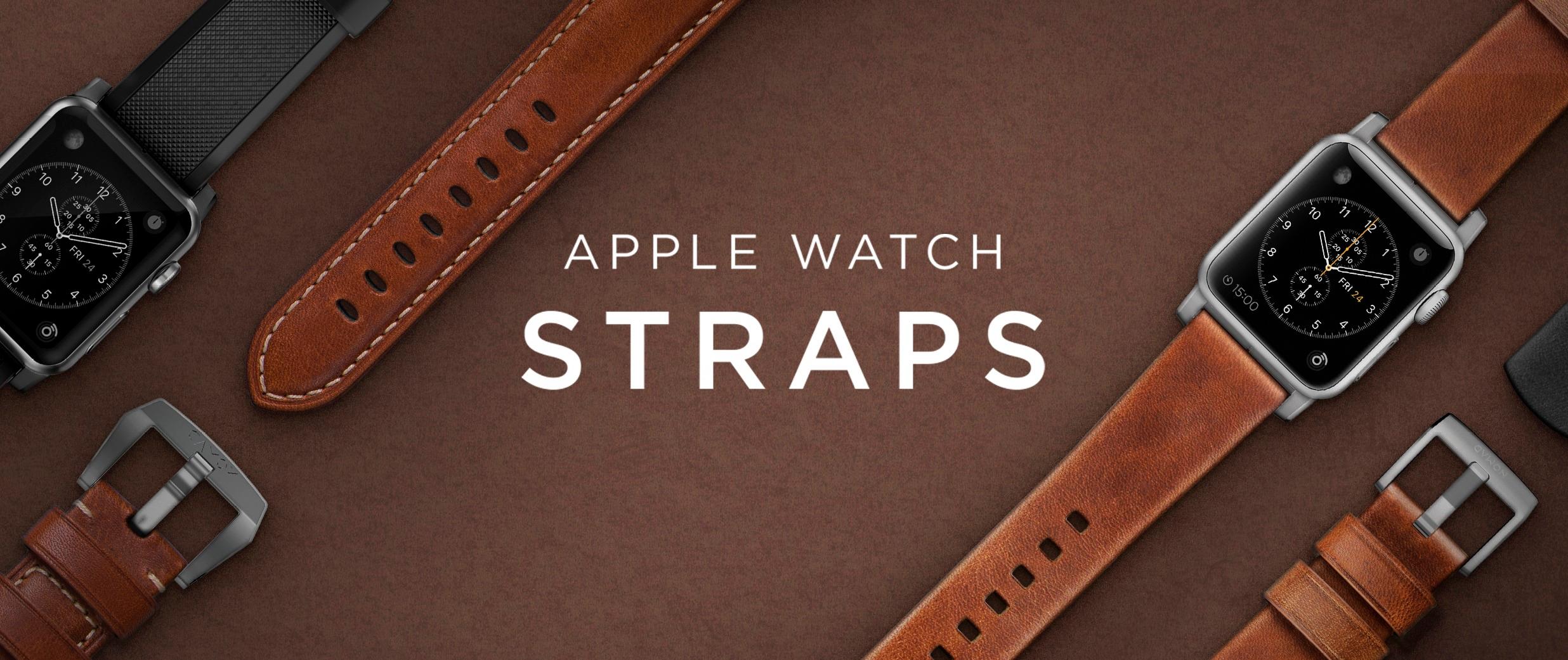 Express Samle Uventet Nomad Modern Leather Watch Strap for Apple Watch ® 42mm and 44mm Brown with  black lugs STRAP-AW-42MM-NS-HOR-BRN-BL - Best Buy