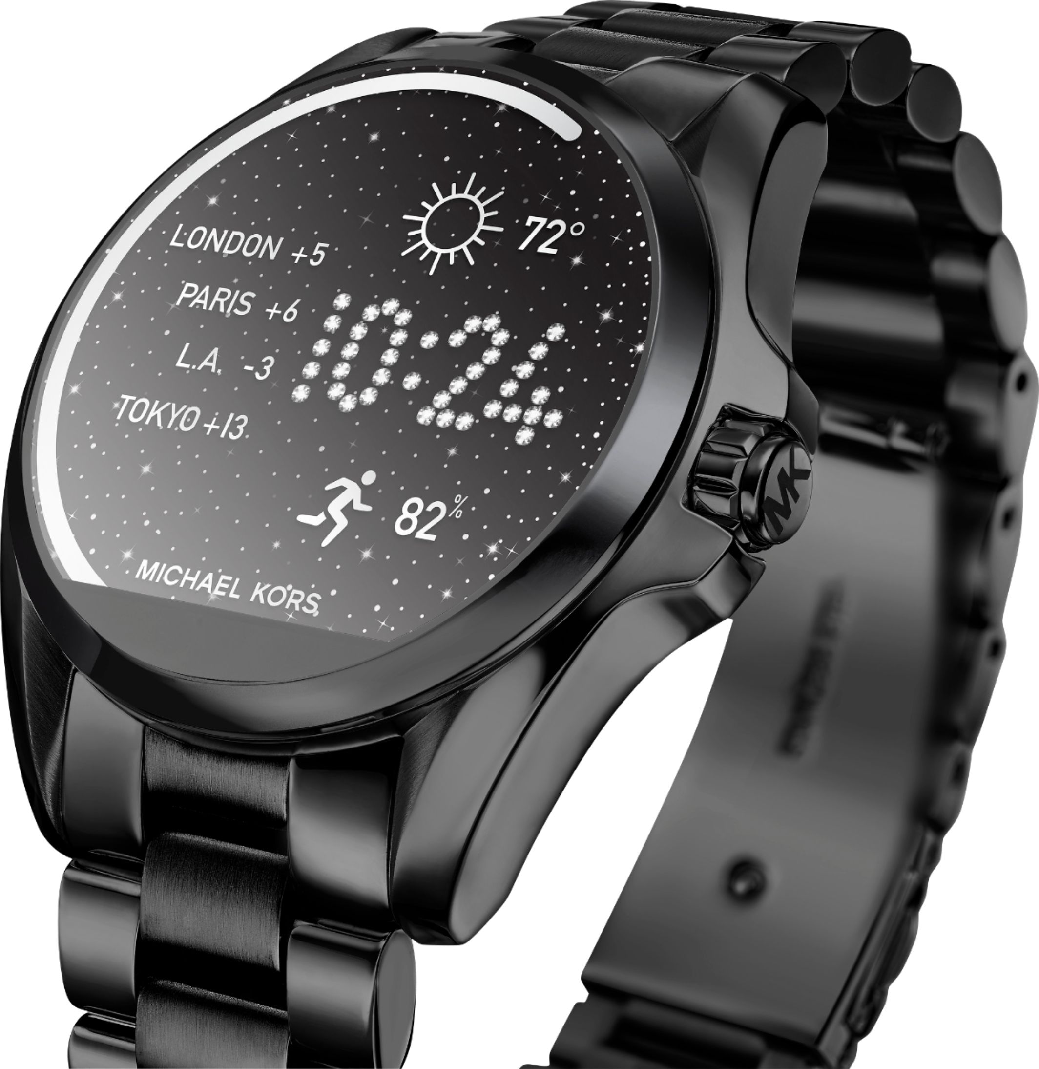 michael kors digital watch black