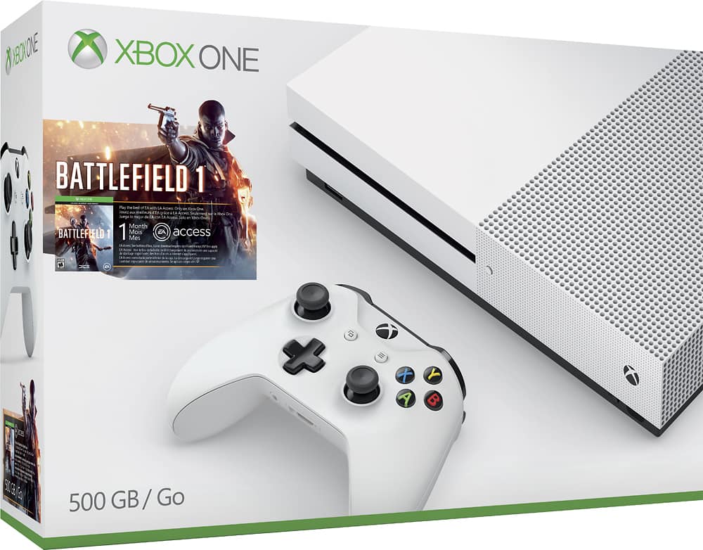 Microsoft Xbox One S 500GB Battlefield 1 Console Best Buy