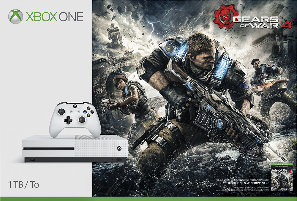 Best Buy: Microsoft Xbox One S 1TB Gears of War 4 Console Bundle 