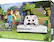 Left. Microsoft - Xbox One S 500GB Minecraft Favorites Console Bundle with 4K Ultra HD Blu-ray - Robot White.