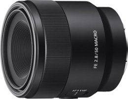 Sony - FE 50mm f/2.8 Macro Lens for E-mount Cameras - Black - Front_Zoom