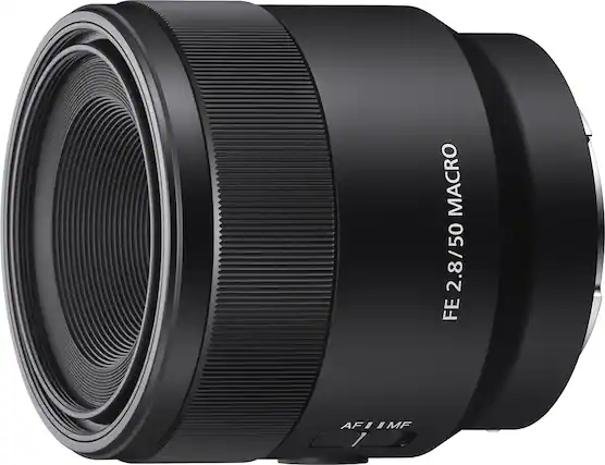 Front. Sony - FE 50mm f/2.8 Macro Lens for E-mount Cameras - Black.