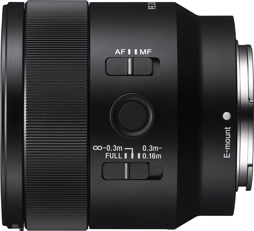 Left. Sony - FE 50mm f/2.8 Macro Lens for E-mount Cameras - Black.