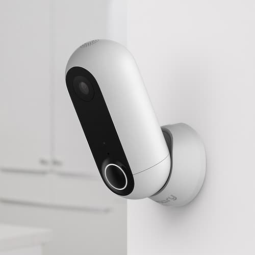 Canary - Flex Indoor/Outdoor HD Wi-Fi Wire-Free Security Camera - White - Larger Front