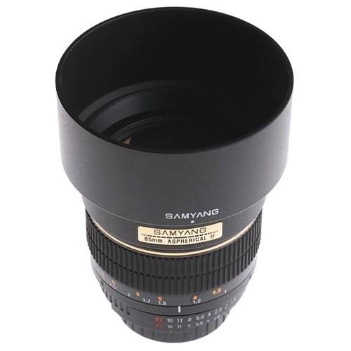 Front Standard. Samyang - 85 mm f/1.4 Manual Focus Lens for Sony Alpha.