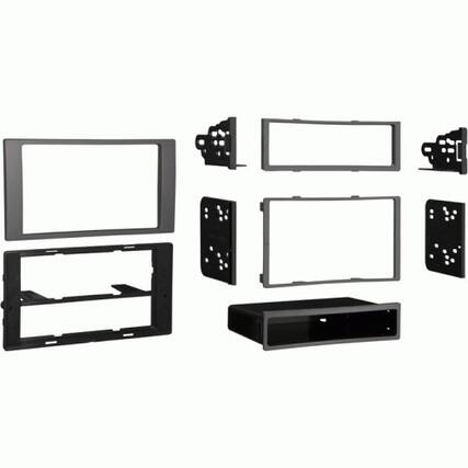 Front. Metra - Dash Kit for Select 2010-2011 Ford Transit DIN DDIN - Silver.