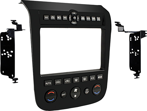 Angle View: Metra - USB/AUX/HDMI Knockout Replacement Panel for Ford Vehicles - Black