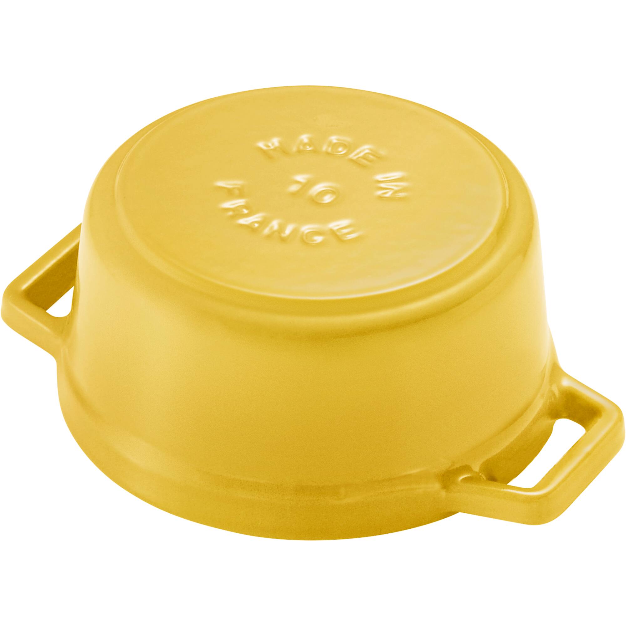 Alt View 4. Staub - Staub Cast Iron Mini Round Cocotte, Dutch Oven, 0.25-quart, serves 1, Made in France, Citron - Citron.
