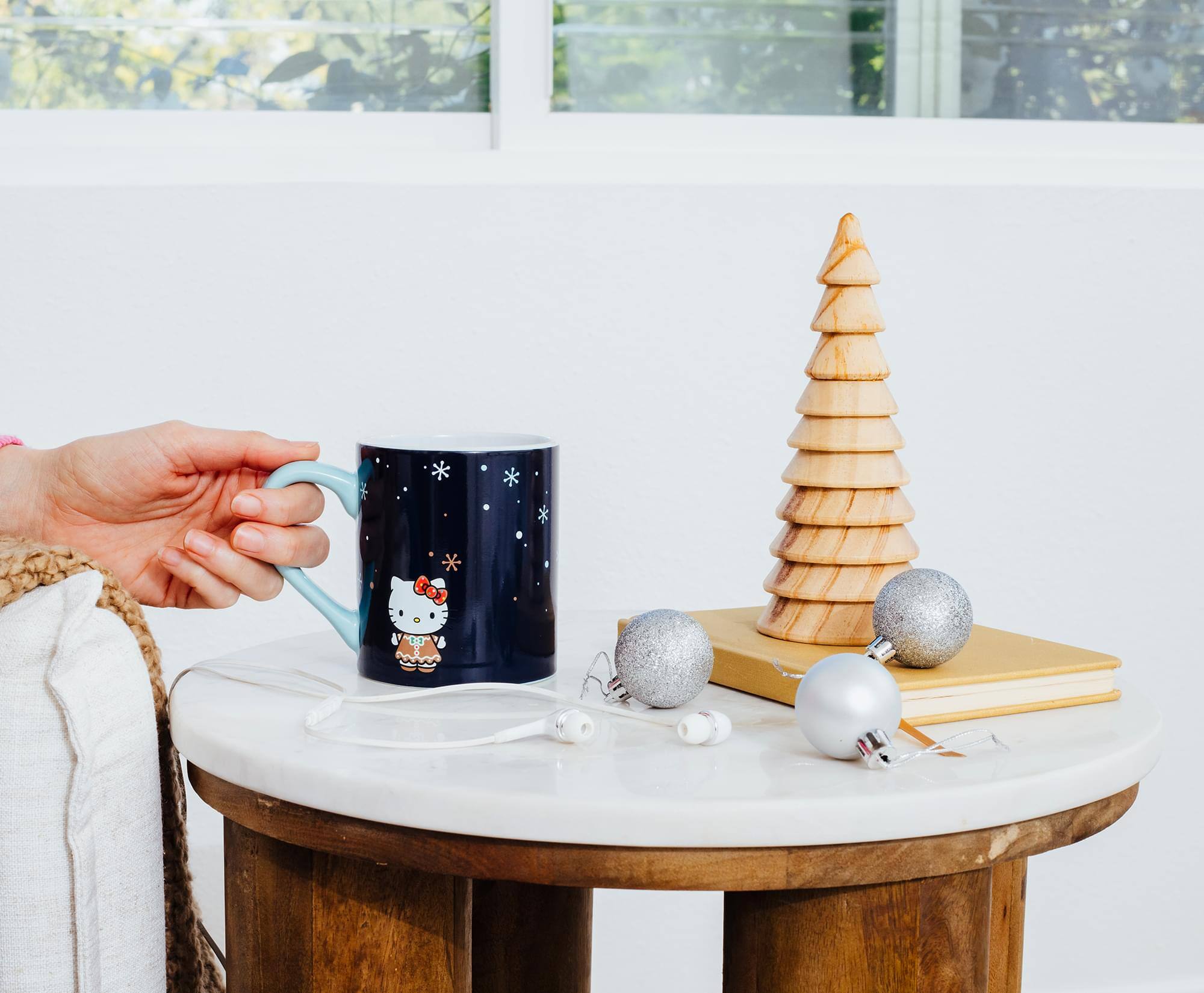 Alt View 3. Silver Buffalo - Sanrio Hello Kitty Holiday Gingerbread House Heat-Reveal Mug | Holds 14 Ounces - Multicolor.