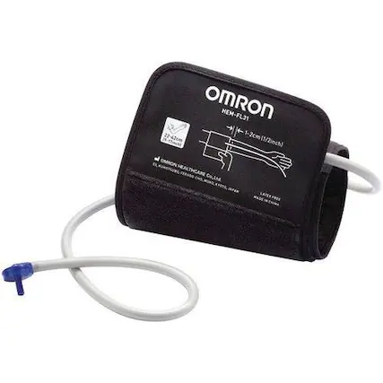 Front. Omron - Wide Range ComFit Cuff - Black.