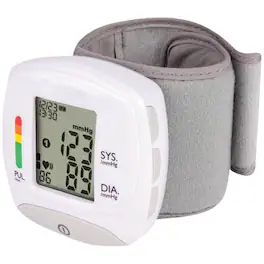 Vivitar - Wrist Blood Pressure Monitor - White