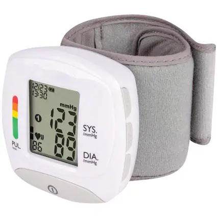 Angle. Vivitar - Wrist Blood Pressure Monitor - White.