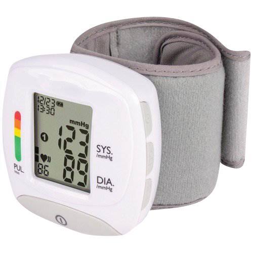 Angle. Vivitar - Wrist Blood Pressure Monitor - White.