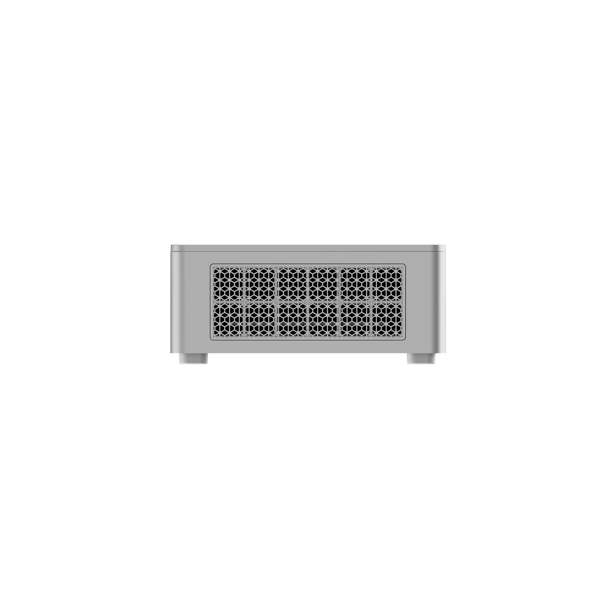 Alt View 2. Minisforum - UM750 Neo Mini PC, 16 GB & 500 GB, AMD Ryzen Z1, Radeon Graphics, USB4, Windows 11 - silver.